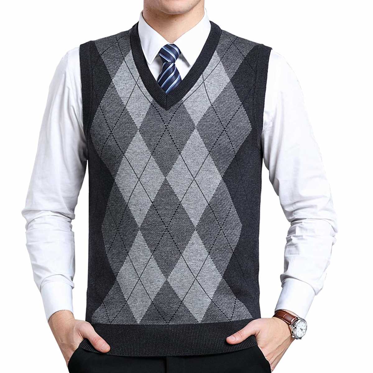 Mens sleeveless jumper knitting pattern