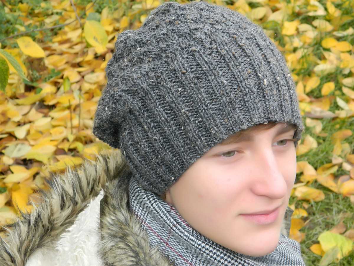 Mens winter hat knitting pattern