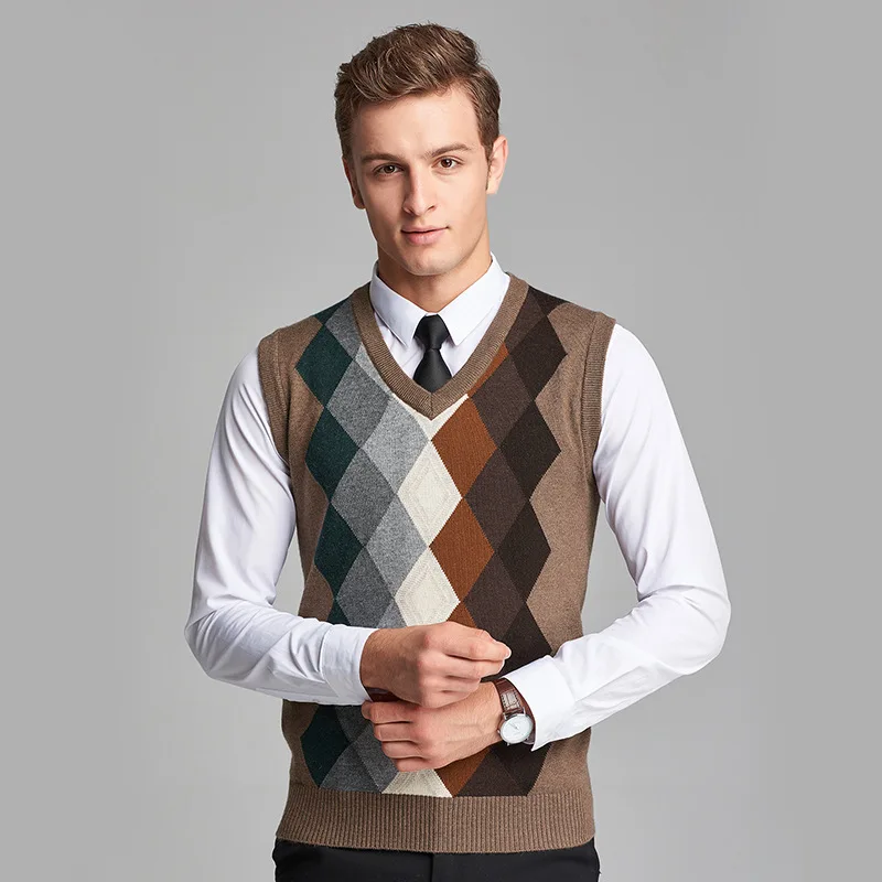 Mens argyle sweater knitting pattern