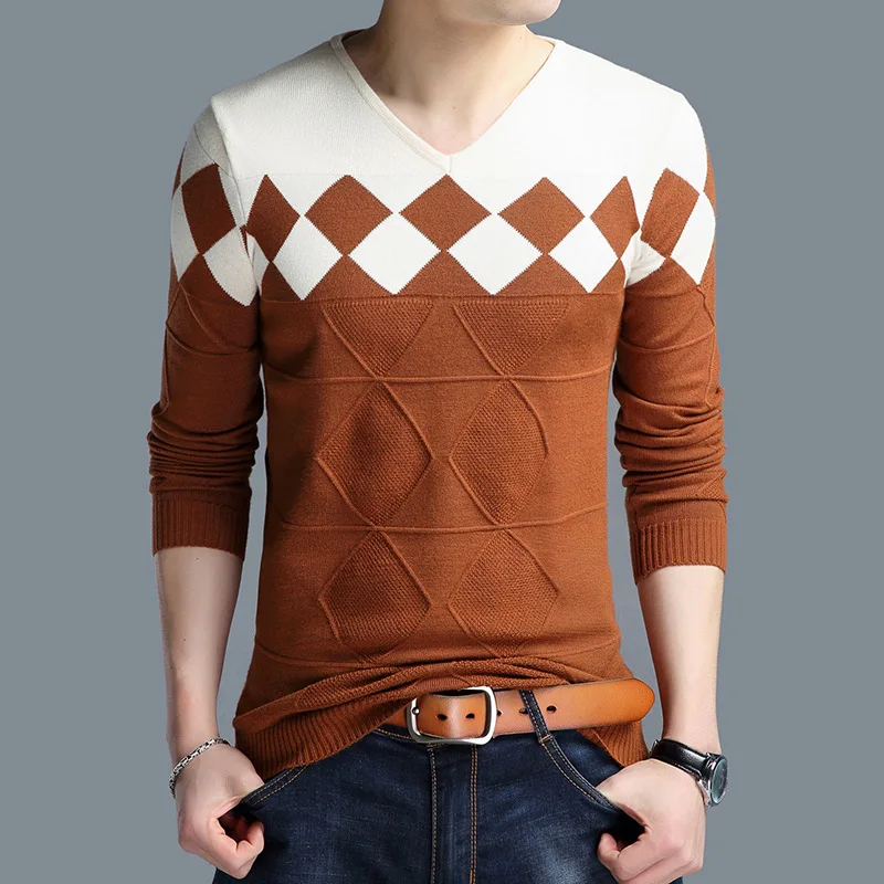 Mens argyle sweater knitting pattern