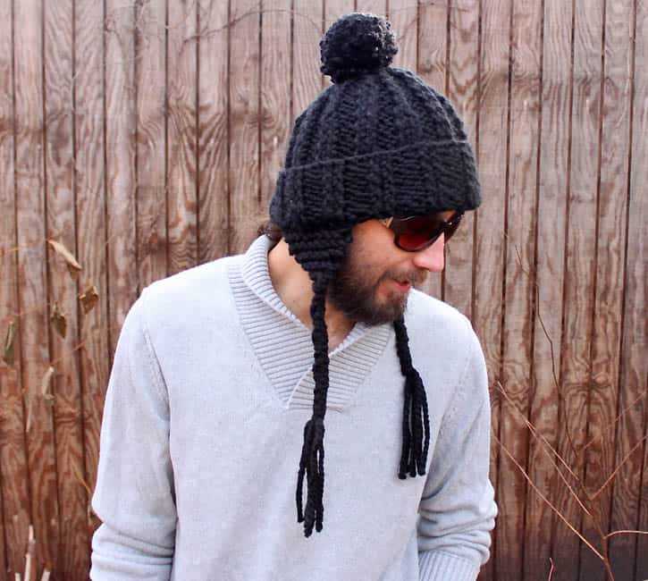 Mens hat free knitting pattern