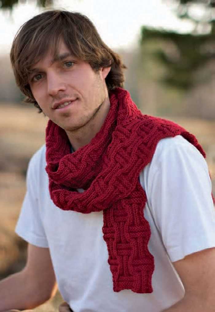 Mens scarf pattern knit free