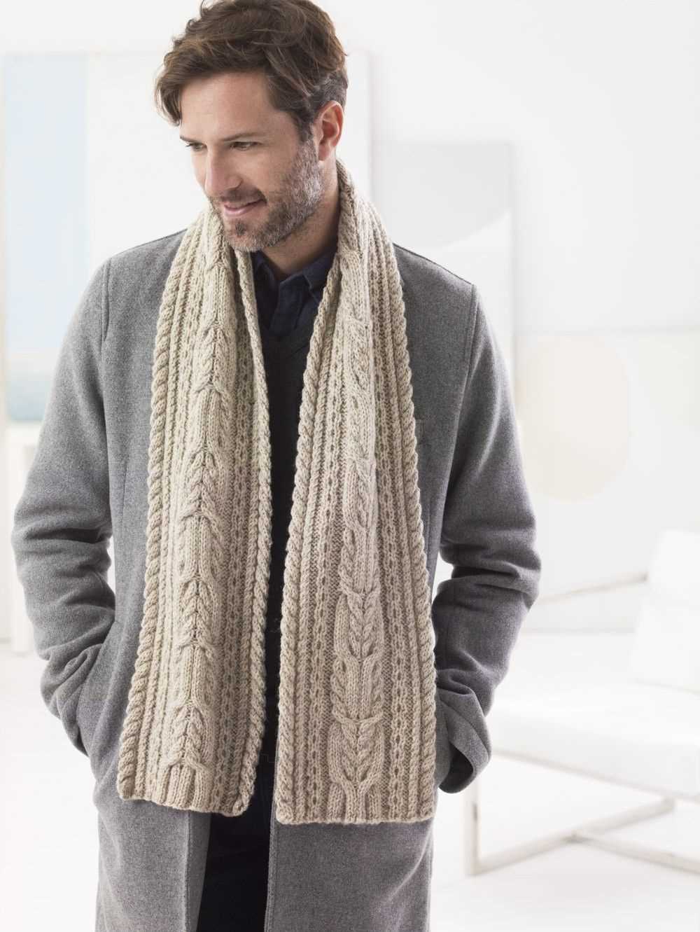 Mens scarf pattern knit free