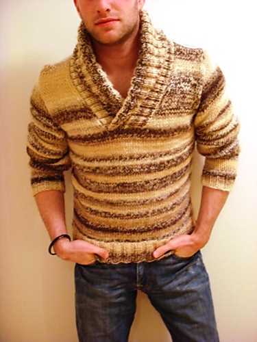 Mens shawl neck cardigan knitting pattern