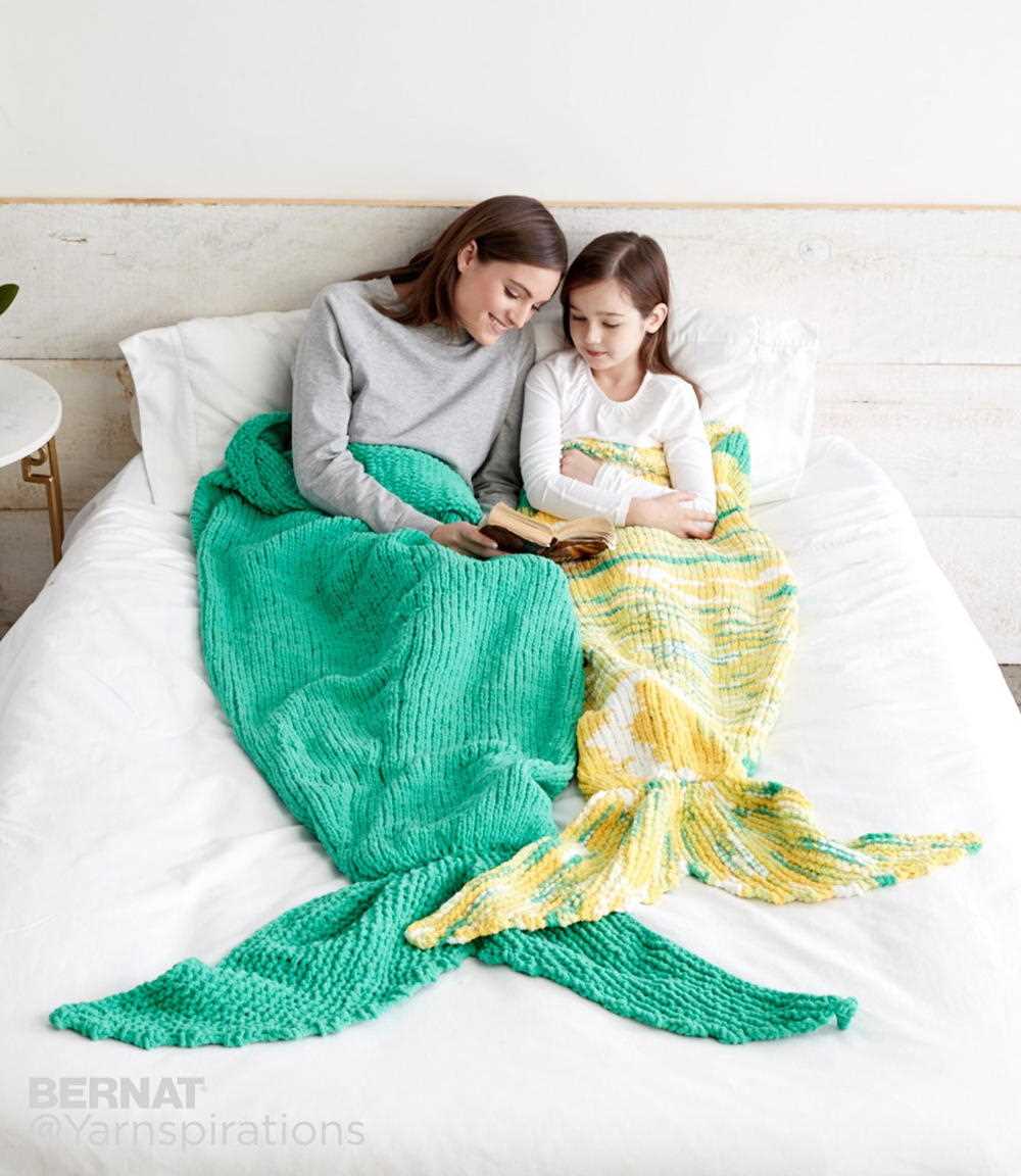 Mermaid blanket knitting pattern