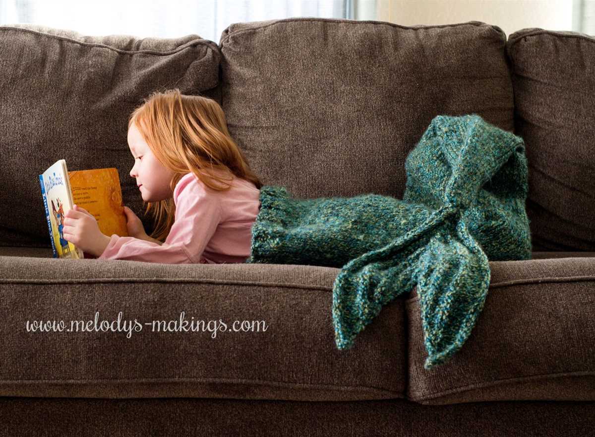 Mermaid blanket knitting pattern