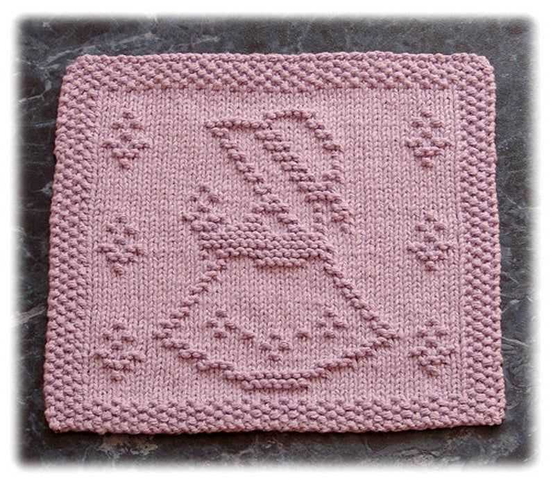 Mitered square knitting pattern