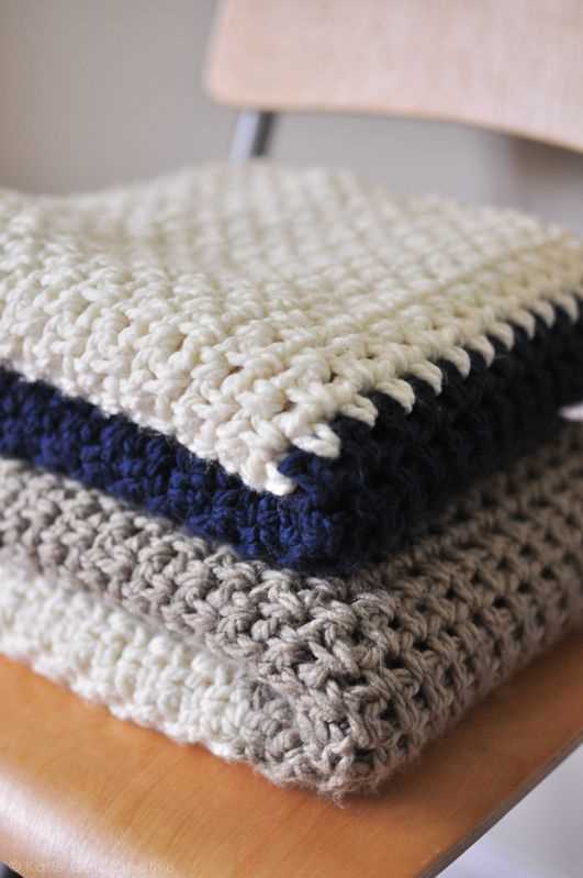 Moss stitch baby blanket free pattern knit