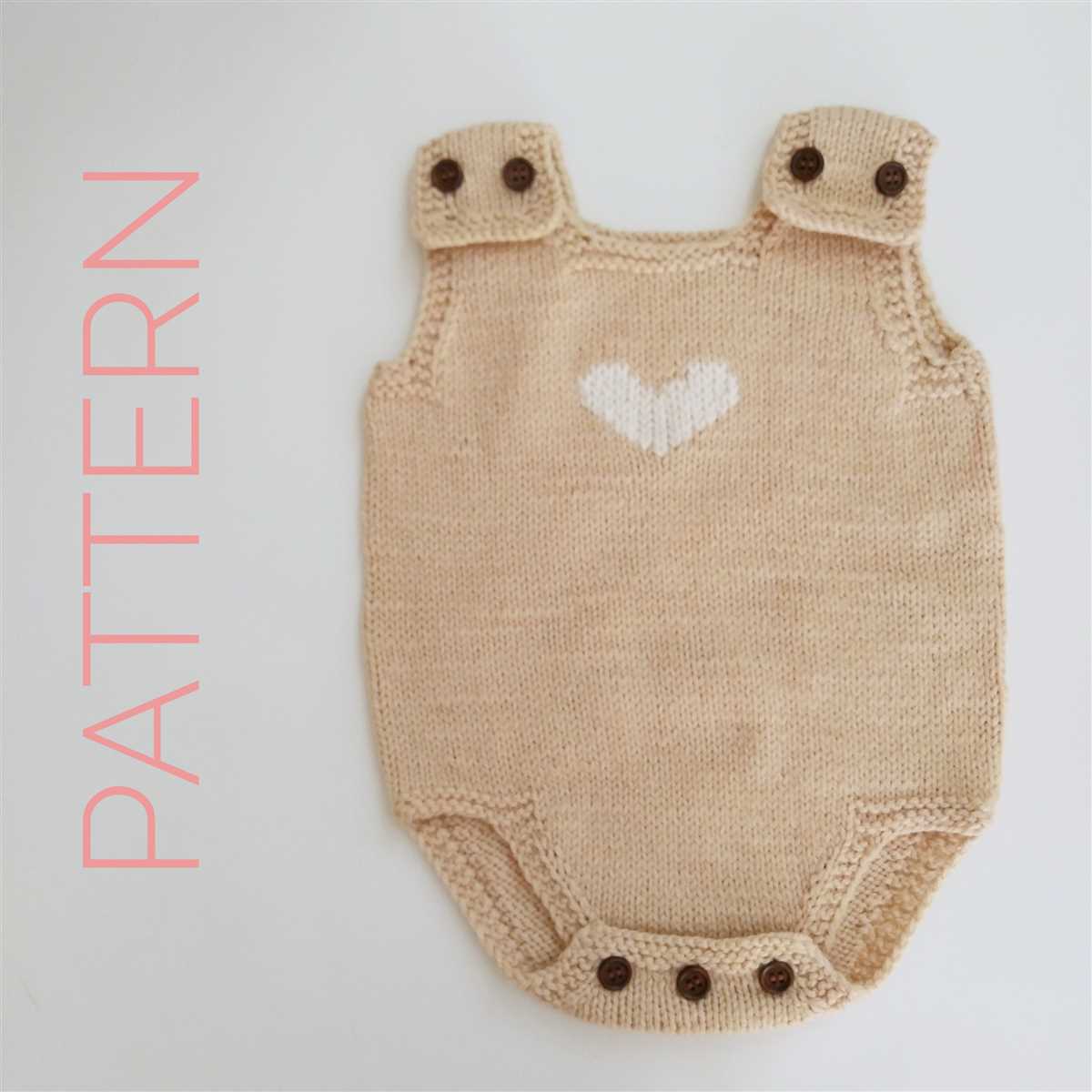 Newborn romper knitting pattern