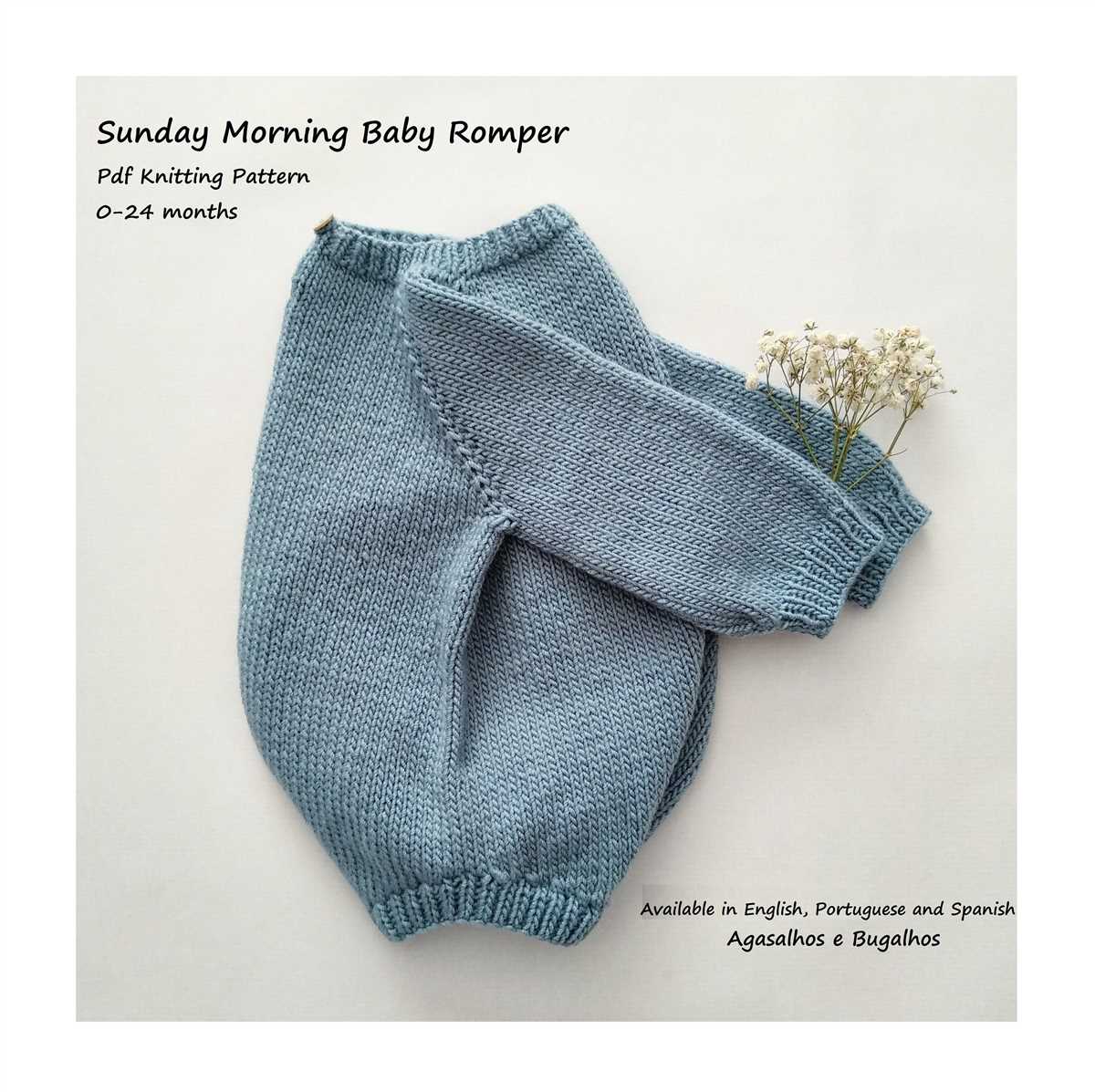 Newborn romper knitting pattern