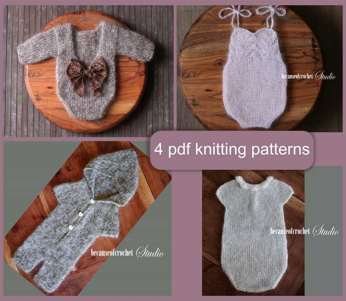 Newborn romper knitting pattern