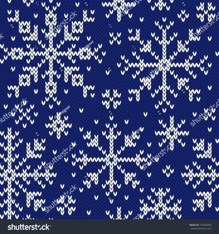 Norwegian snowflake knitting pattern