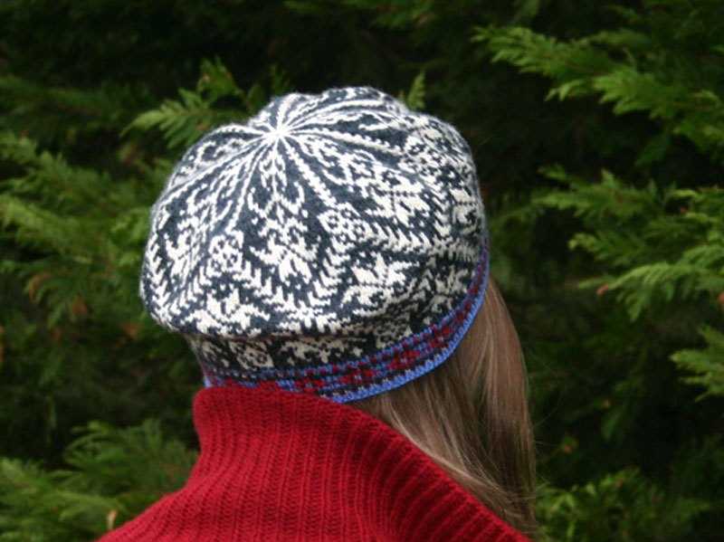 Norwegian star hat knitting pattern