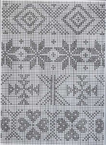 Norwegian snowflake knitting pattern