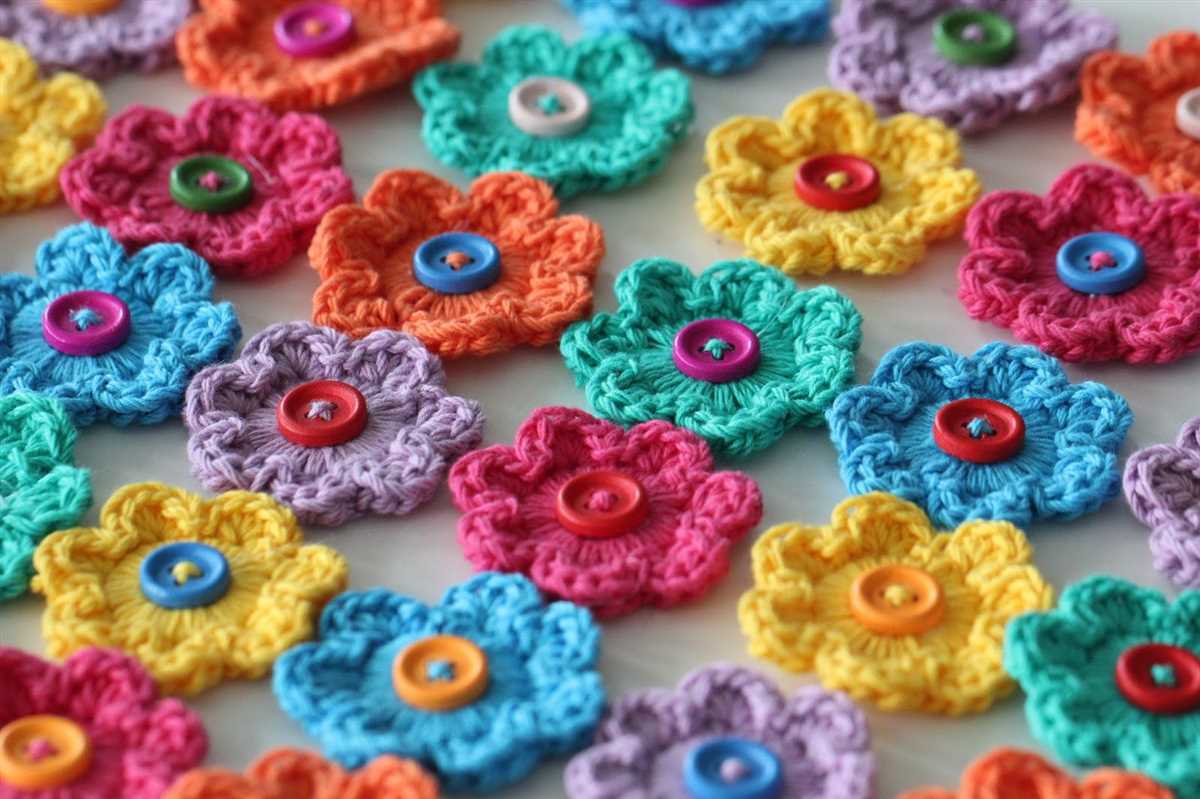 One piece knitted flower pattern