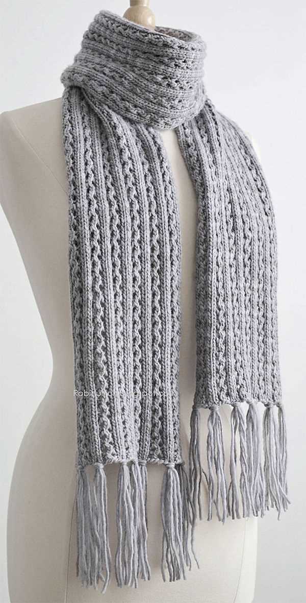 One row scarf knitting pattern