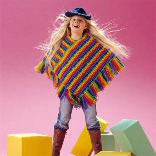 One piece poncho knitting pattern
