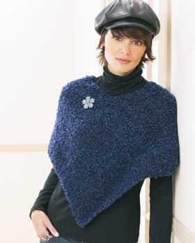 One piece poncho knitting pattern