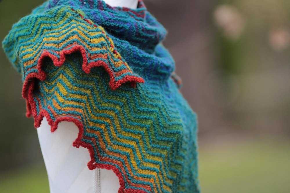 One row scarf knitting pattern