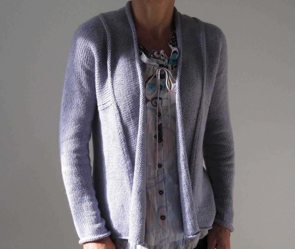 Open cardigan knitting pattern