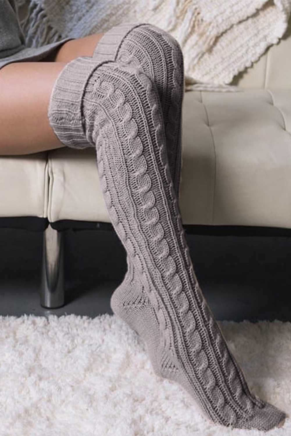 Over the knee socks knitting pattern