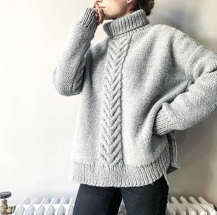 Oversize knitting pattern