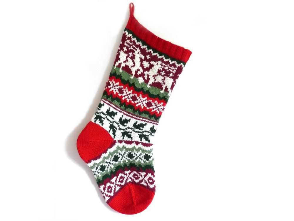 Pattern for christmas stocking knit