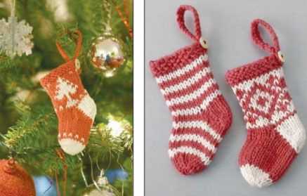 Pattern for knit christmas stocking