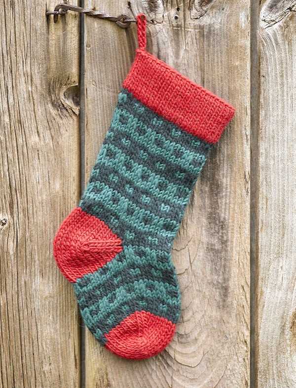 Pattern for christmas stocking knit