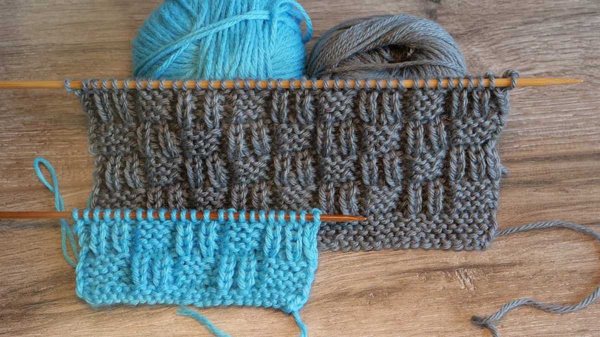 Patterns for knitting squares