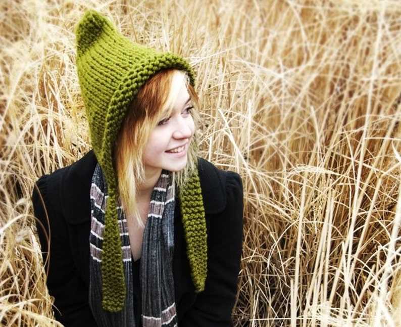 Pixie hat knitting pattern