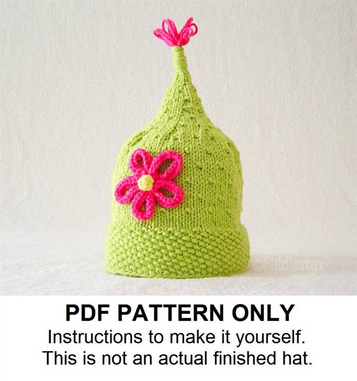 Pixie hat knitting pattern