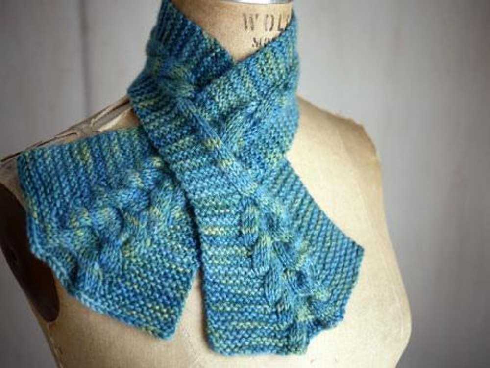 Plain scarf knitting pattern