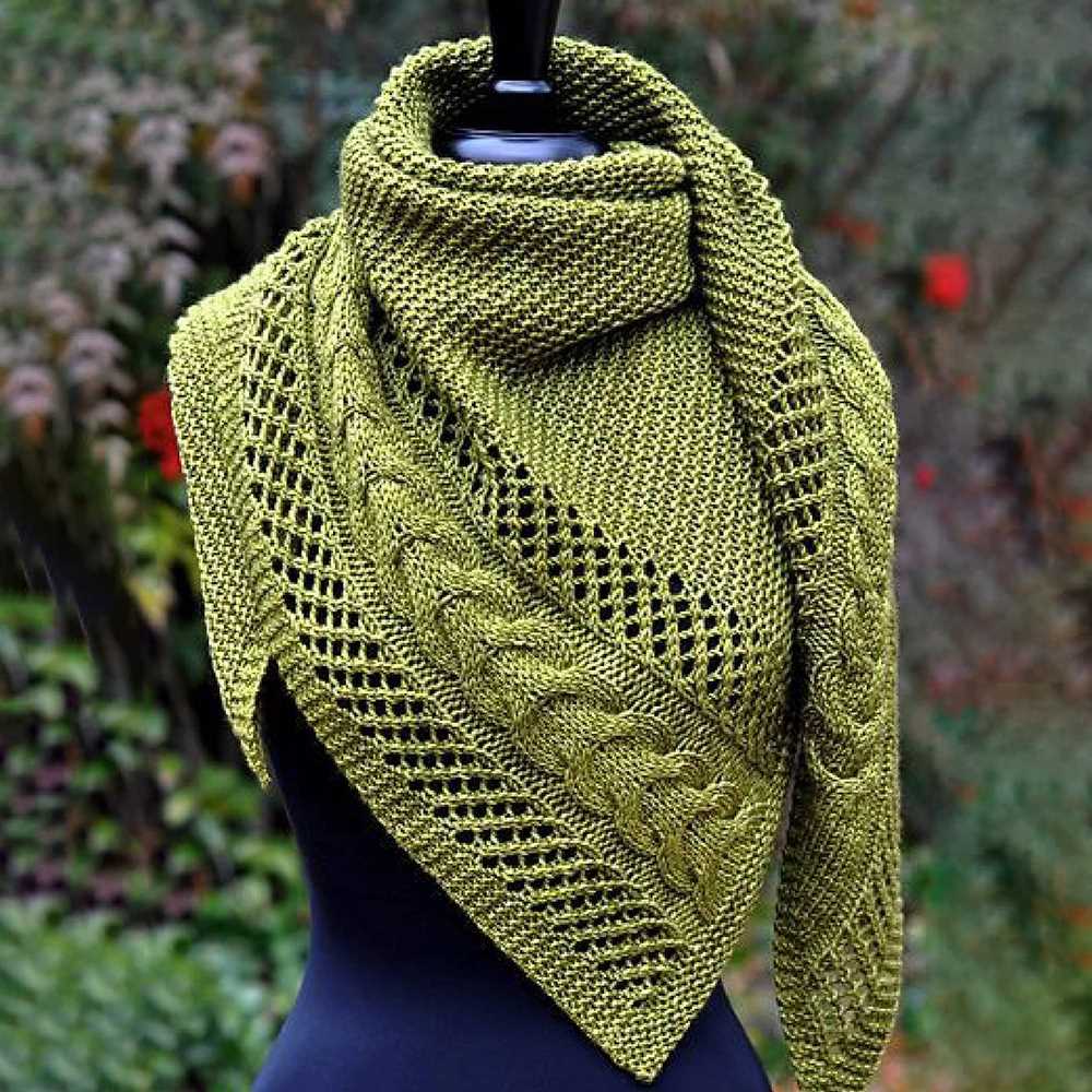 Plain scarf knitting pattern