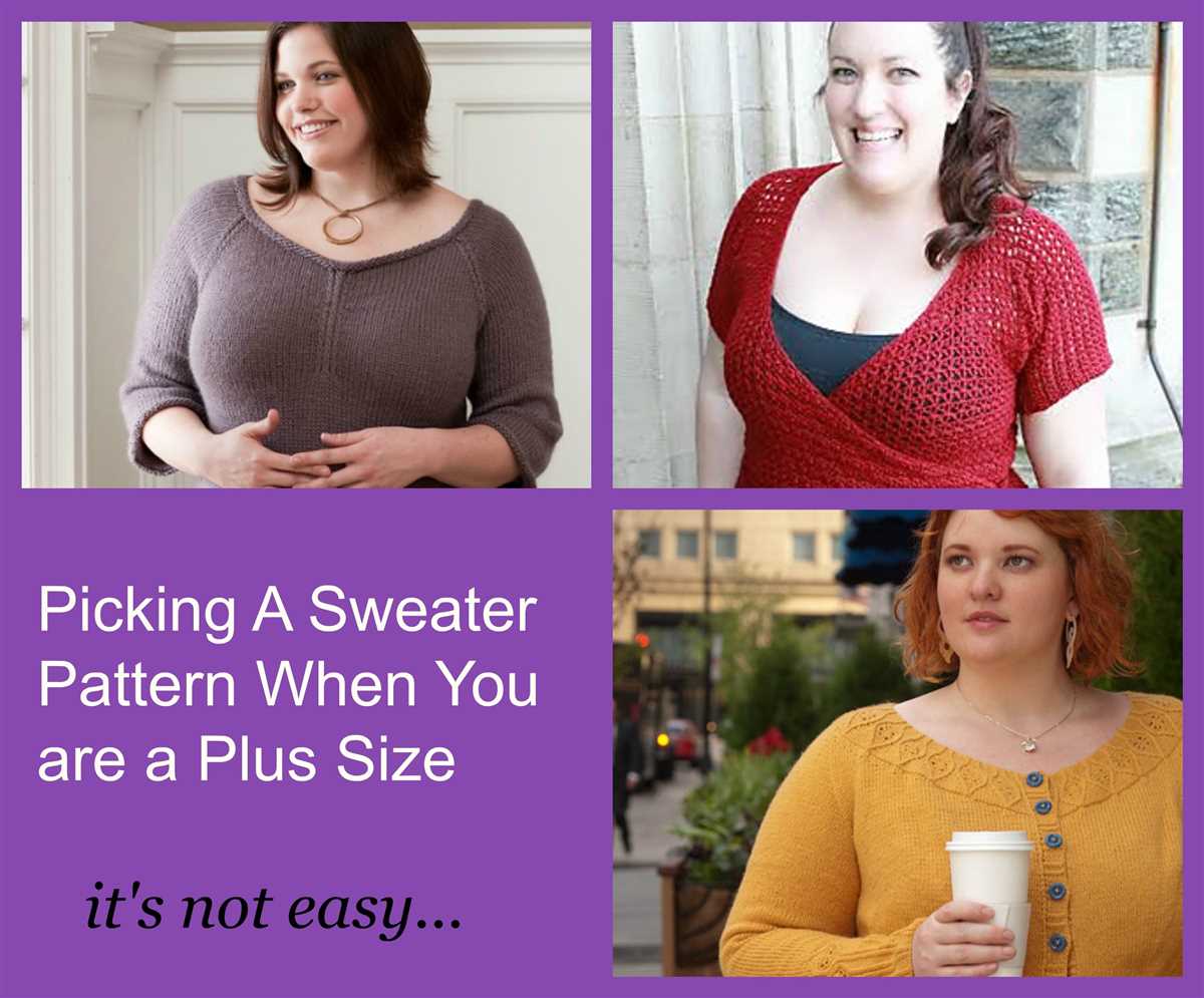 Plus size knit sweater patterns free