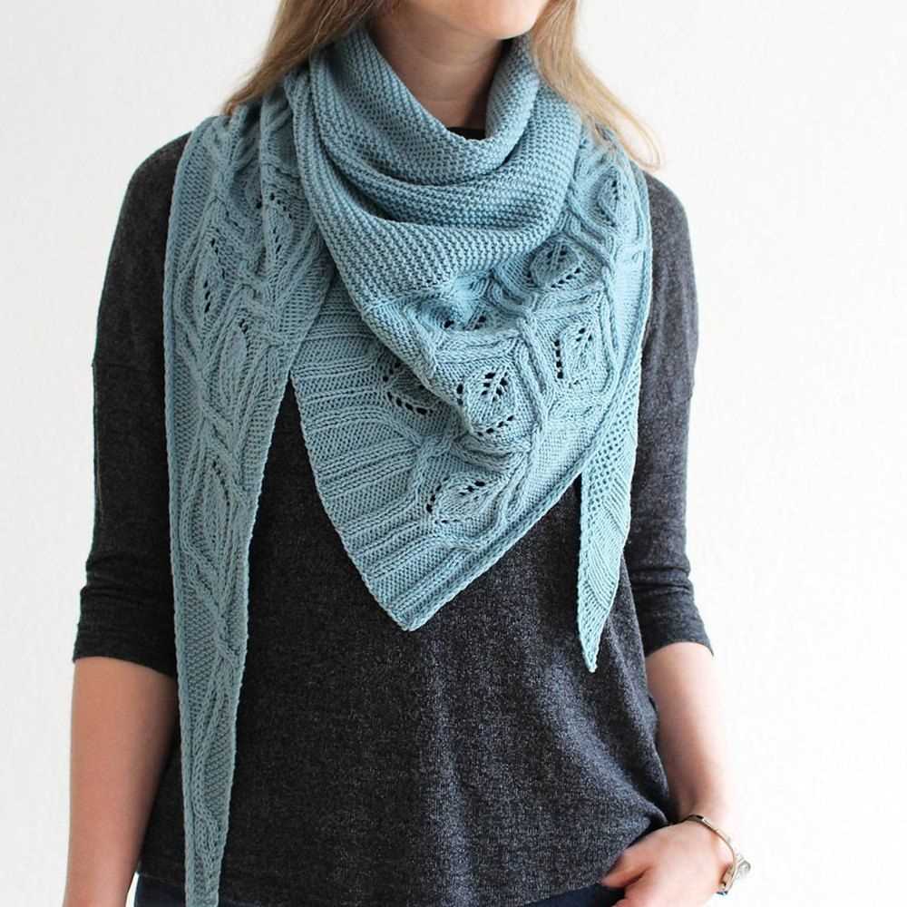 Pocket shawl knit pattern