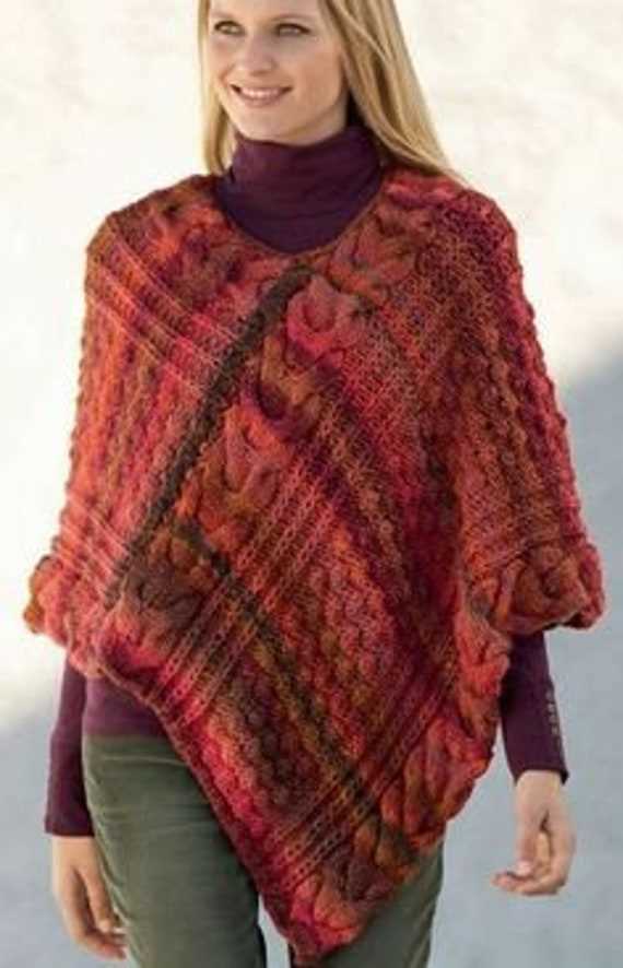 Poncho knitting patterns for ladies