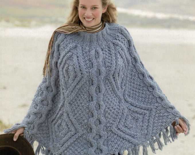 Poncho knitting pattern