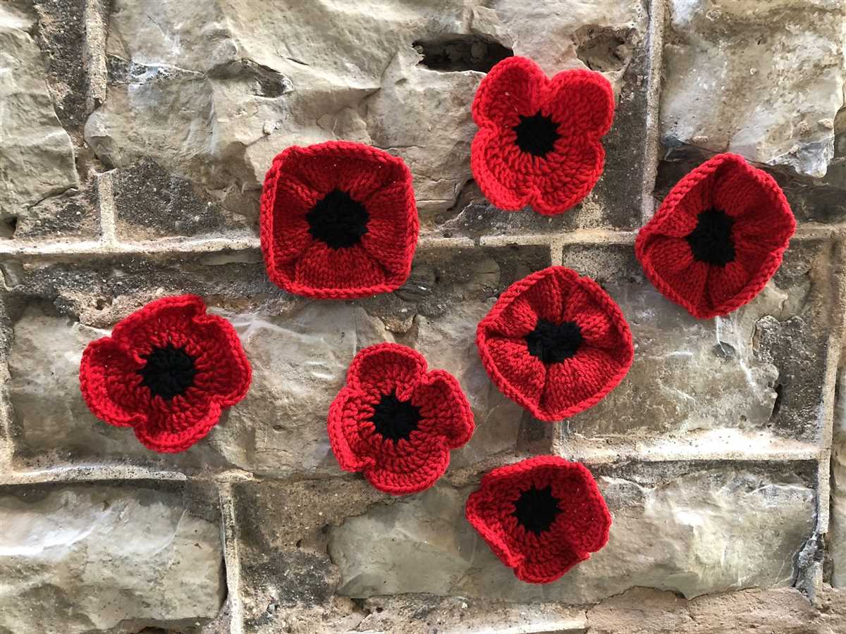 Poppy knitting pattern british legion