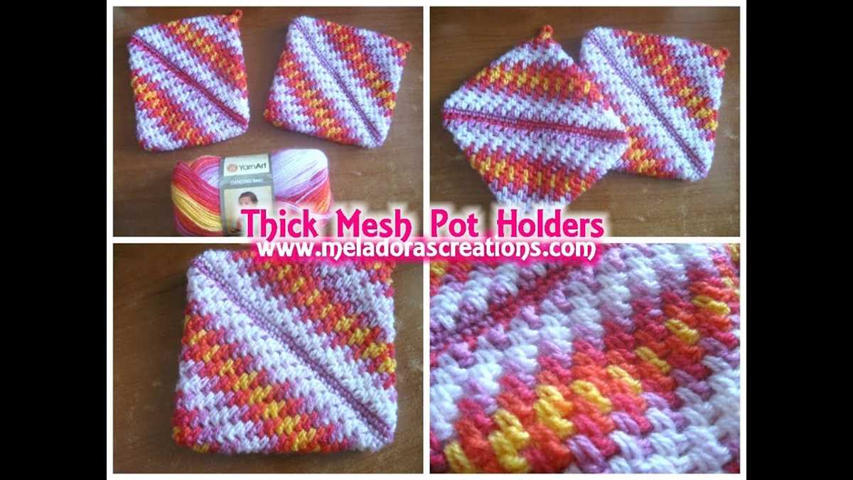 Pot holder knitting pattern beginners