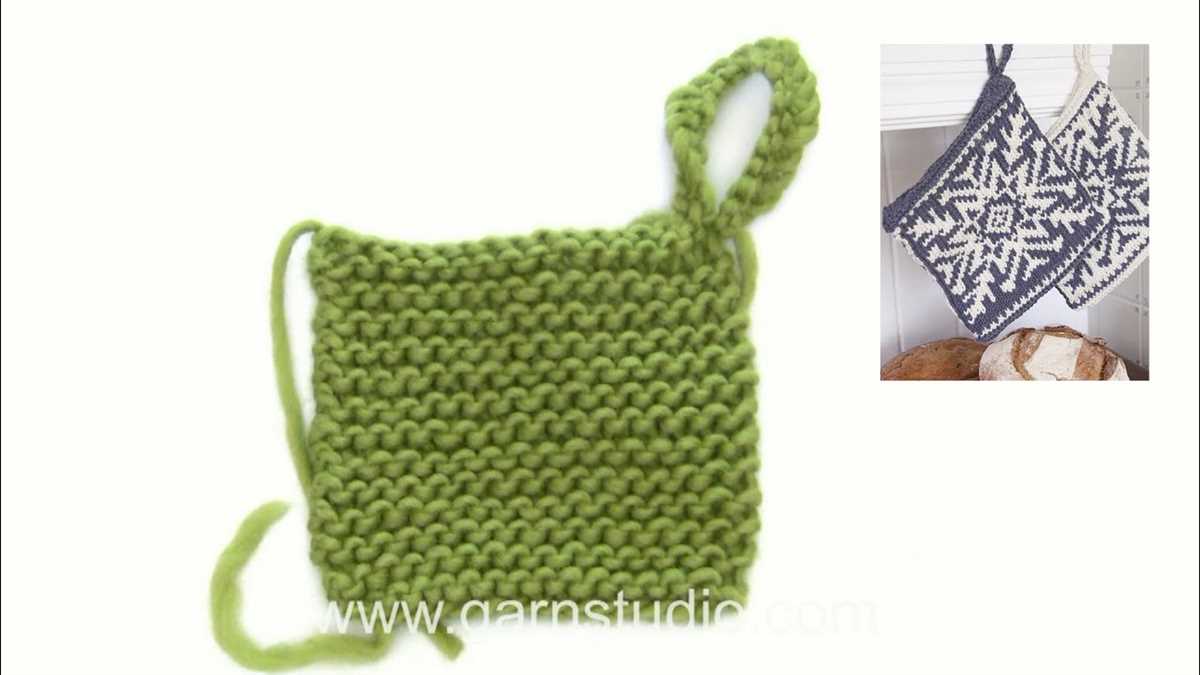 Pot holder knitting pattern beginners