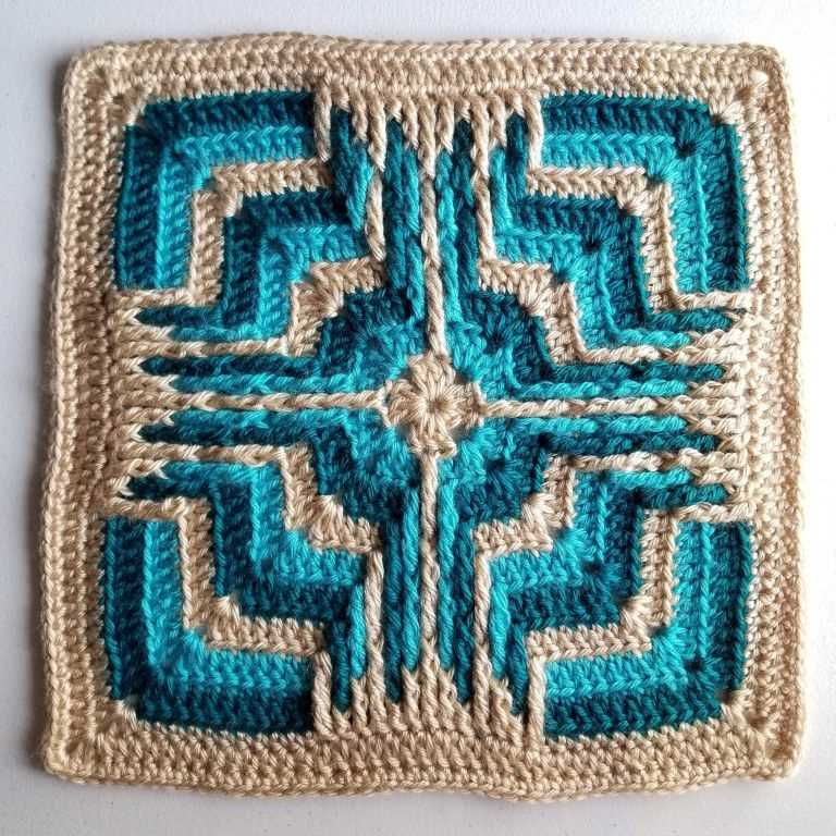 Prayer square knitting pattern