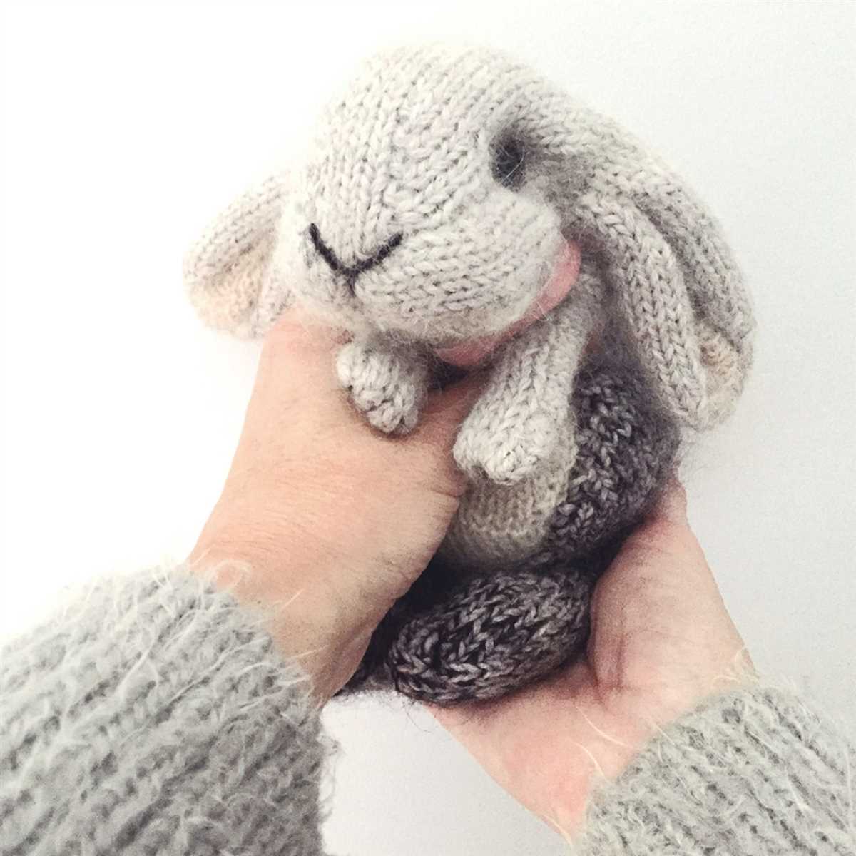 Printable free knitting patterns rabbit