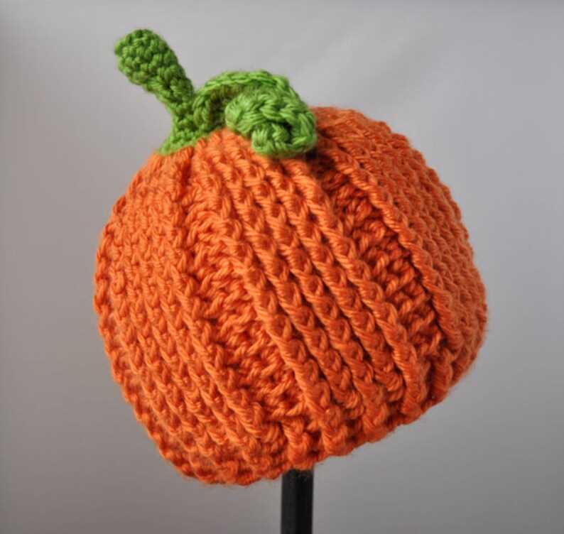 Pumpkin knit hat pattern