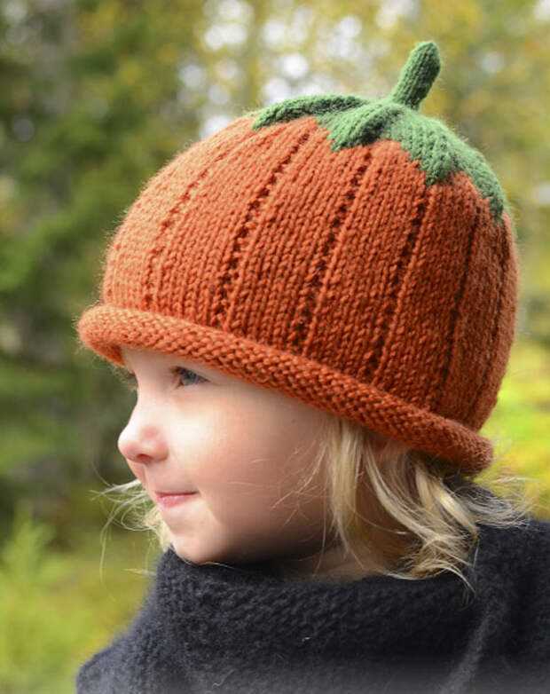 Pumpkin knit hat pattern