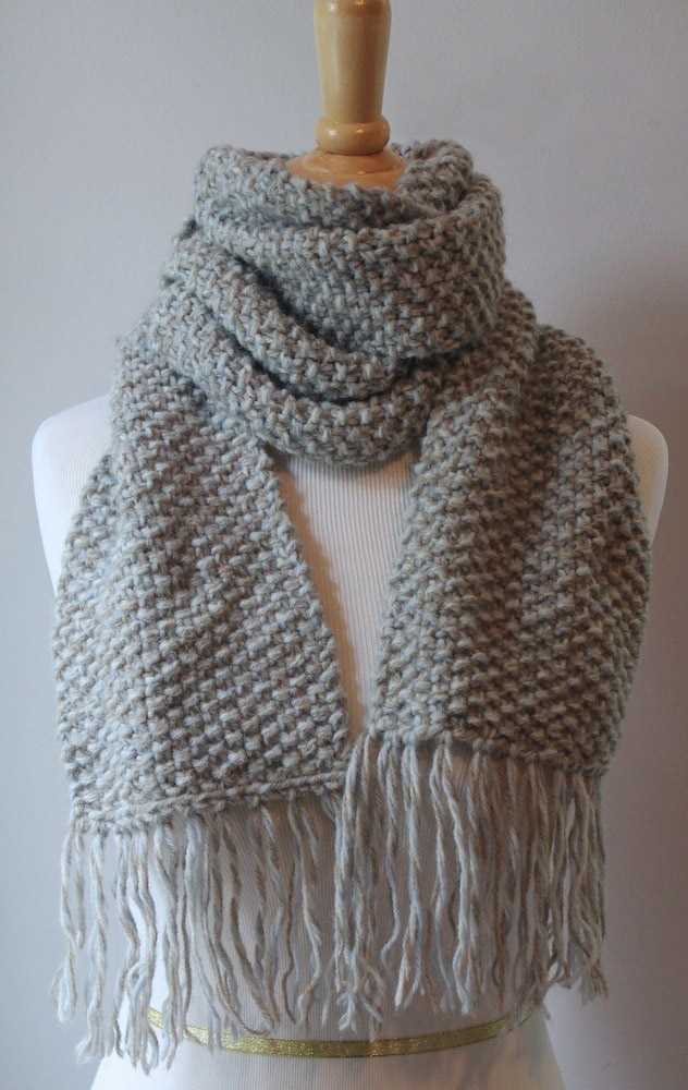 Quick scarf knitting pattern