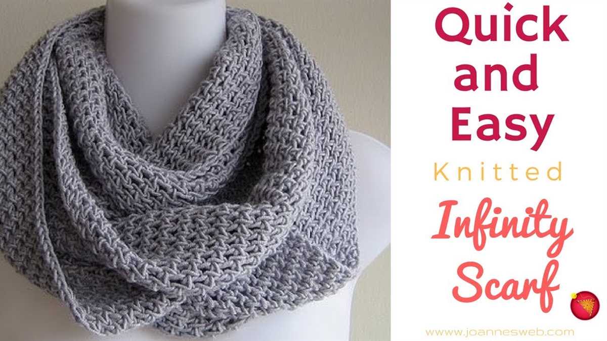 Quick scarf knitting pattern