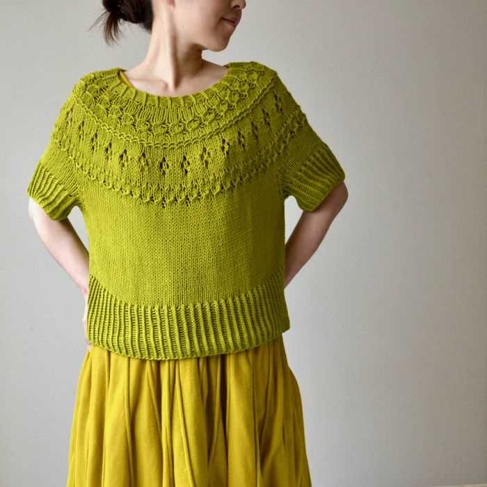 Ranunculus sweater knitting pattern
