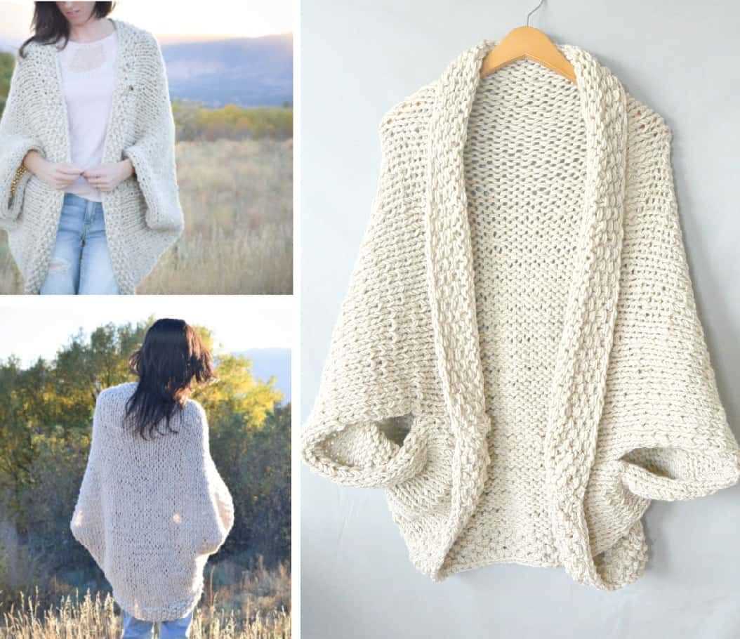 Rectangle shrug knitting pattern