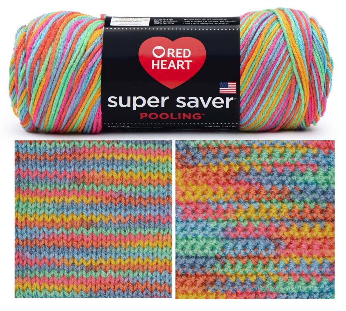 Red heart pooling yarn knit patterns